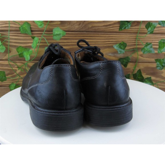 Bostonian Sz 12 Derby Oxfords Black Leather Men Lace Up Medium (D, M) - Picture 7 of 10